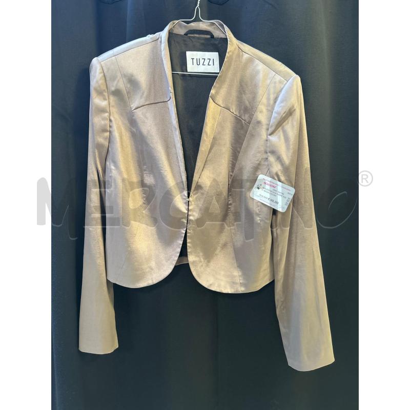 BLAZER DONNA MARR TUZZI BEIGE LUCIDO | Mercatino dell'Usato Ciampino 1