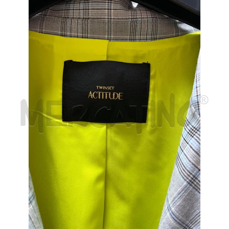 BLAZER DONNA TWINSET ACTITUDE CELESTE GRIGIO STR INT FLUO | Mercatino dell'Usato Ciampino 2