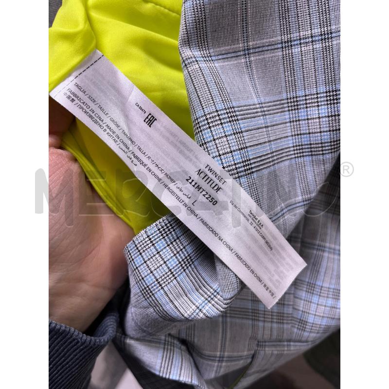 BLAZER DONNA TWINSET ACTITUDE CELESTE GRIGIO STR INT FLUO | Mercatino dell'Usato Ciampino 4