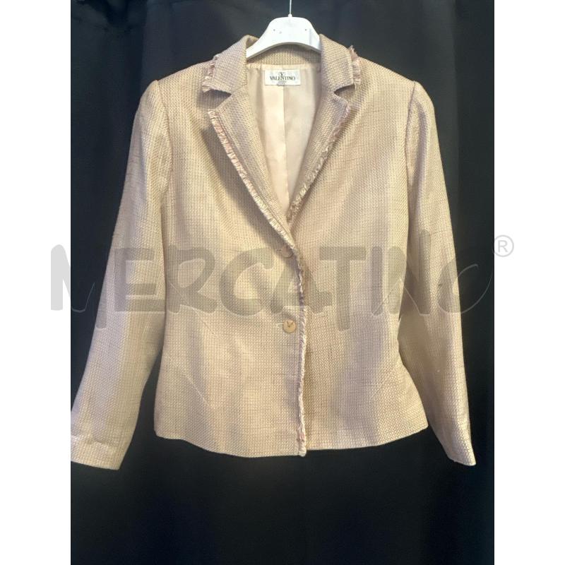 BLAZER DONNA VALENTINO BEIGE ROSA  | Mercatino dell'Usato Ciampino 1