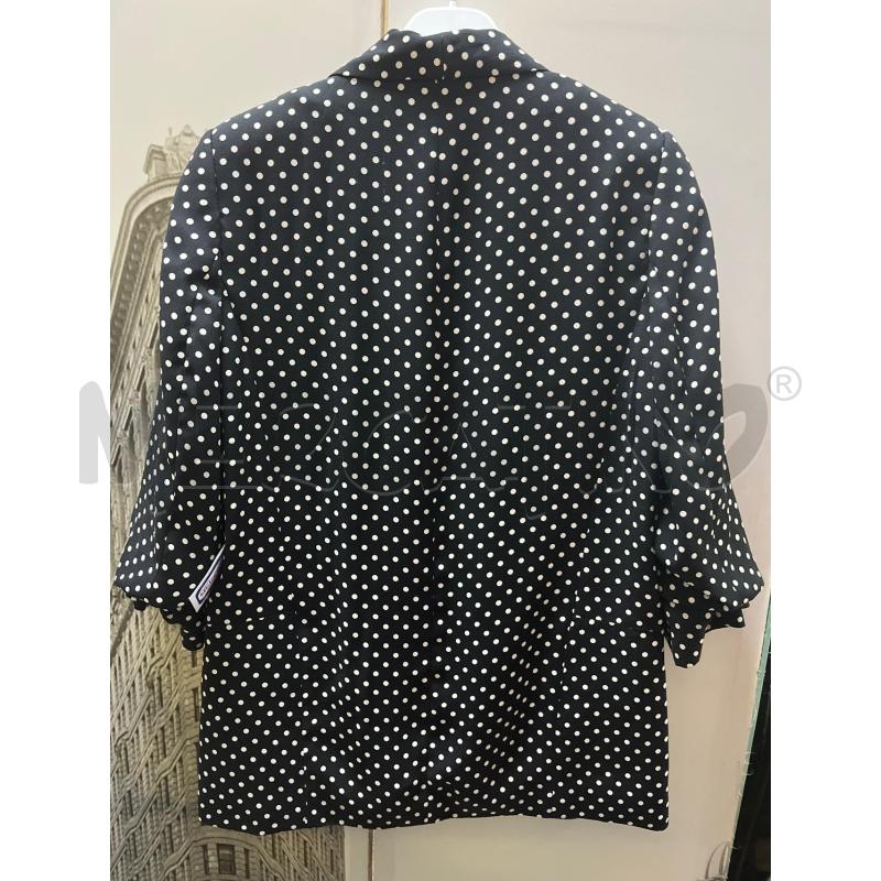 BLAZER DONNA ZARA NERO POIS BIANCHI  | Mercatino dell'Usato Ciampino 3