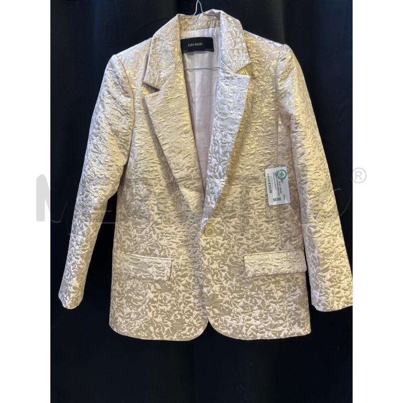 BLAZER DONNA ZARA ROSA FICAMO DORATO | Mercatino dell'Usato Ciampino 1