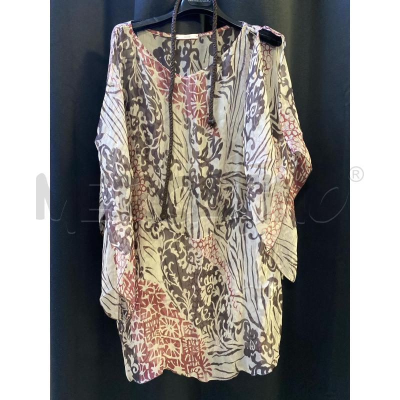 BLUSA DONNA ALYSI FANT BEIGE MARR ROSA | Mercatino dell'Usato Ciampino 1