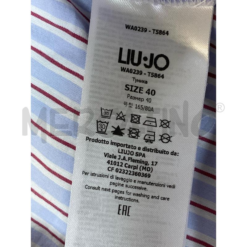 BLUSA DONNA LIU JO STR CELESTI ROSSE BIANCHE  | Mercatino dell'Usato Ciampino 4