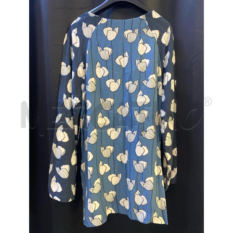 BLUSA DONNA MANILA GRACE BLU FIORI BEIGE | Mercatino dell'Usato Ciampino 3