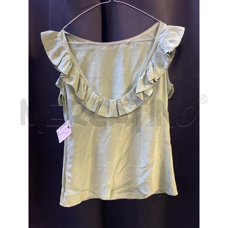 BLUSA DONNA MAURO GRIFONI VERDE SETA | Mercatino dell'Usato Ciampino 1