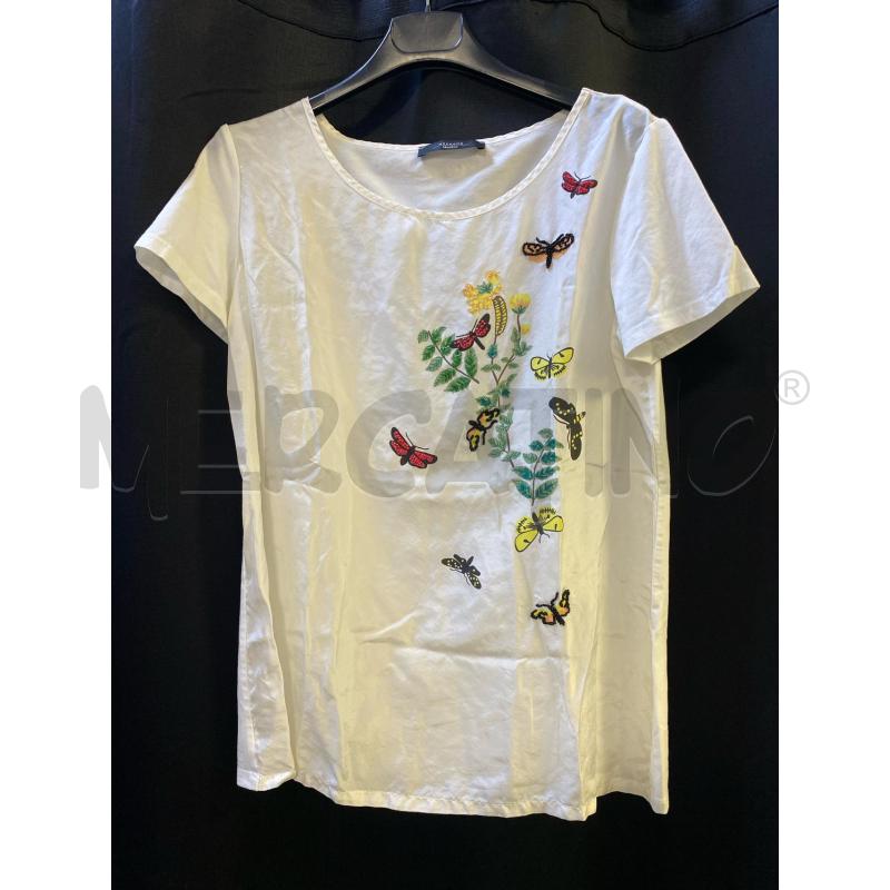 BLUSA DONNA MAXMARA WEEKEND BIANCA FARFALLE | Mercatino dell'Usato Ciampino 1