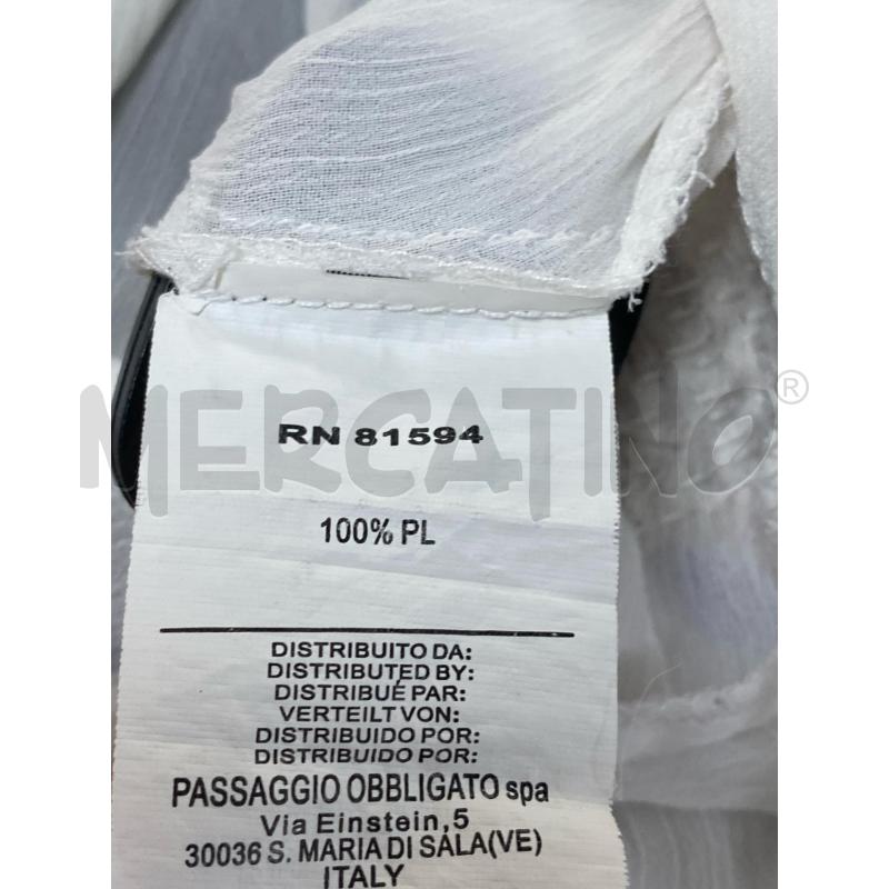 BLUSA DONNA NARA CAMICIE BIANCA RIF PERLINE BRONZO | Mercatino dell'Usato Ciampino 4