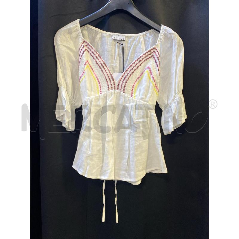 BLUSA DONNA SFIZIO LINO BIANCA NUOVA | Mercatino dell'Usato Ciampino 1