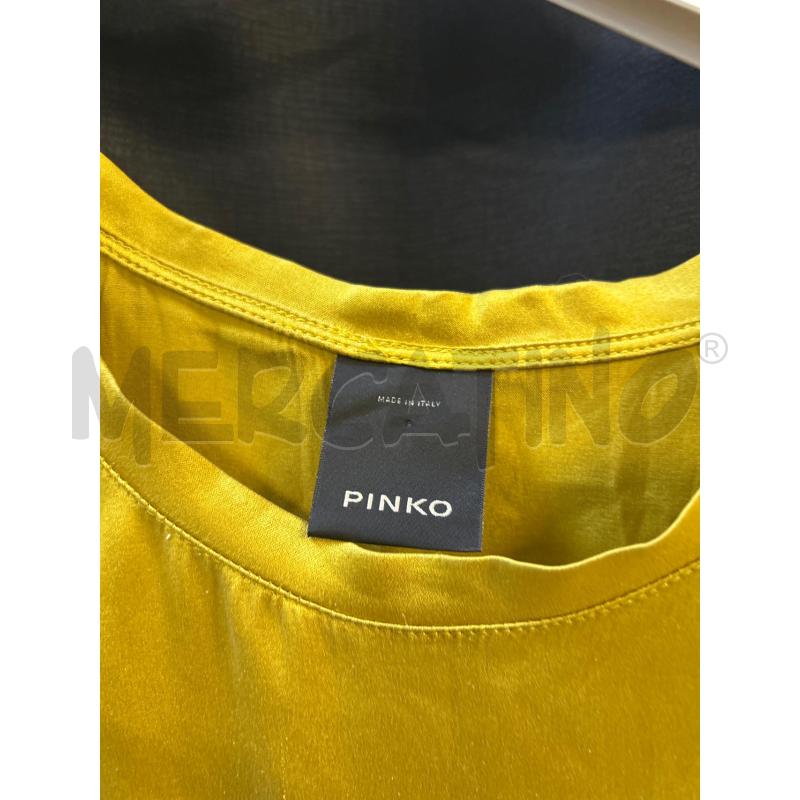 BLUSA DONNA SMANICATA PINKO GIALLA  | Mercatino dell'Usato Ciampino 2
