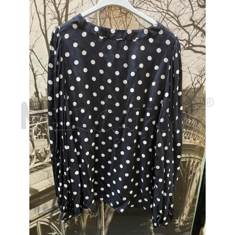 BLUSA DONNA SO ALLURE NERA POIS BIANCHI  | Mercatino dell'Usato Ciampino 2