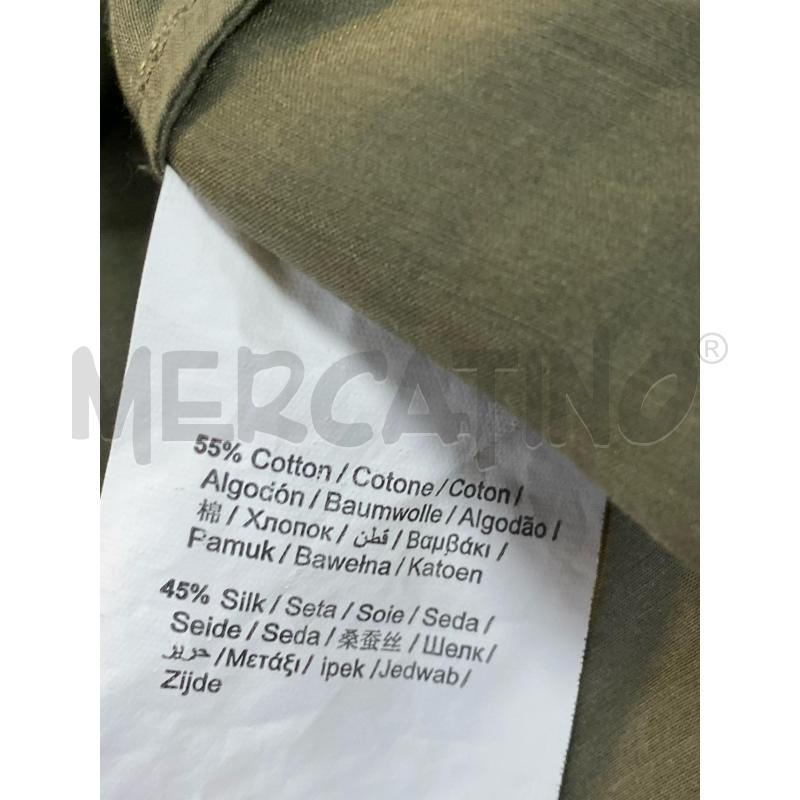BLUSA DONNA TRUSSARDI COTONE E SETA VERDE  | Mercatino dell'Usato Ciampino 4