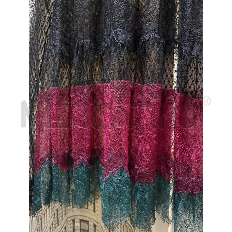 BLUSA DONNA TWINSET PIZZO NERA SOTTO STR ROSSA VERDE | Mercatino dell'Usato Ciampino 3