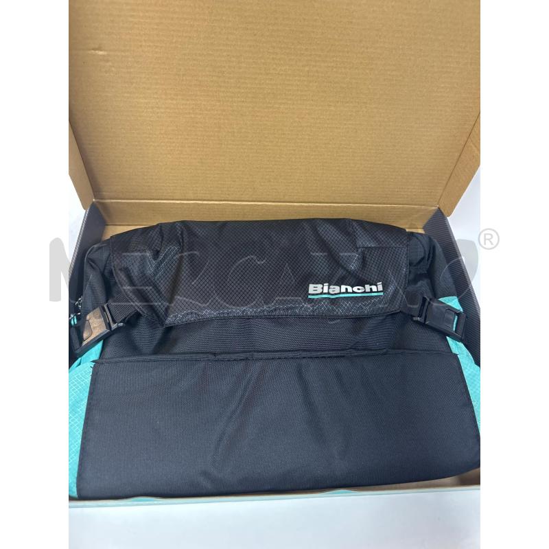 BORSA BIANCHI POSTMAN NERA E CELESTE | Mercatino dell'Usato Ciampino 1
