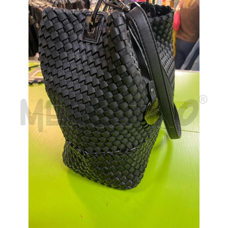 BORSA DONNA ALEX MAX NERA INTRECCIATA | Mercatino dell'Usato Ciampino 3