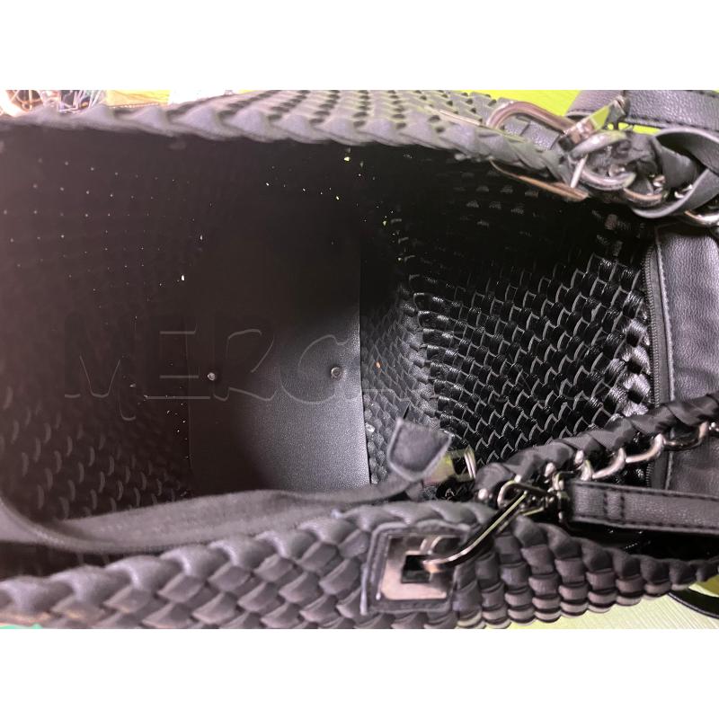 BORSA DONNA ALEX MAX NERA INTRECCIATA | Mercatino dell'Usato Ciampino 5