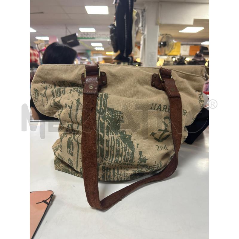 BORSA DONNA BEIGE E MARRONE HARBOUR 2ND | Mercatino dell'Usato Ciampino 1