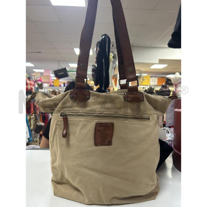 BORSA DONNA BEIGE E MARRONE HARBOUR 2ND | Mercatino dell'Usato Ciampino 2