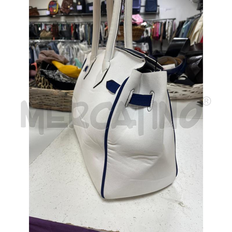 BORSA DONNA BIANCA LENGHILA' TESSUTO | Mercatino dell'Usato Ciampino 2
