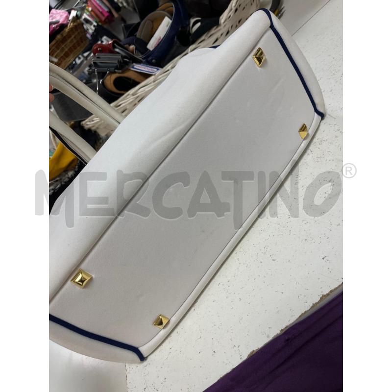 BORSA DONNA BIANCA LENGHILA' TESSUTO | Mercatino dell'Usato Ciampino 4