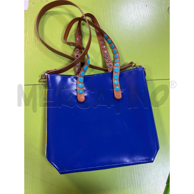 BORSA DONNA BLU E GIALLA FANTASIA GABS | Mercatino dell'Usato Ciampino 2