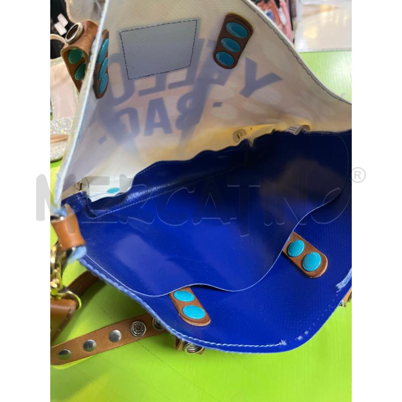 BORSA DONNA BLU E GIALLA FANTASIA GABS | Mercatino dell'Usato Ciampino 3