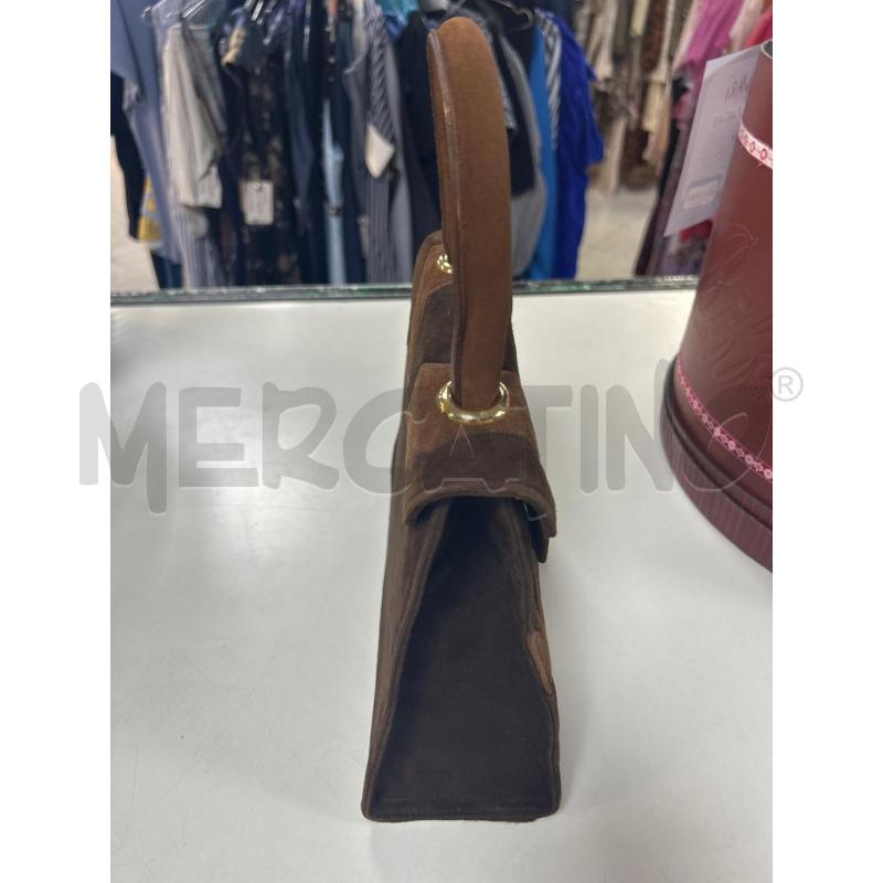 BORSA DONNA BRACCIALINI MARRONE CAMOSCIO | Mercatino dell'Usato Ciampino 2