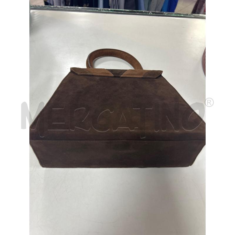 BORSA DONNA BRACCIALINI MARRONE CAMOSCIO | Mercatino dell'Usato Ciampino 4