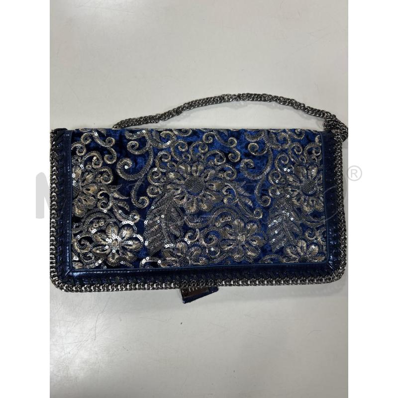 BORSA DONNA CINTI NUOVA BLU CAT ACCIAIO PAILLETTES | Mercatino dell'Usato Ciampino 2