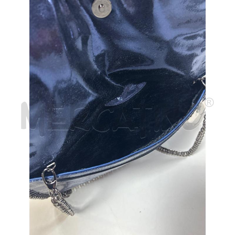 BORSA DONNA CINTI NUOVA BLU CAT ACCIAIO PAILLETTES | Mercatino dell'Usato Ciampino 4