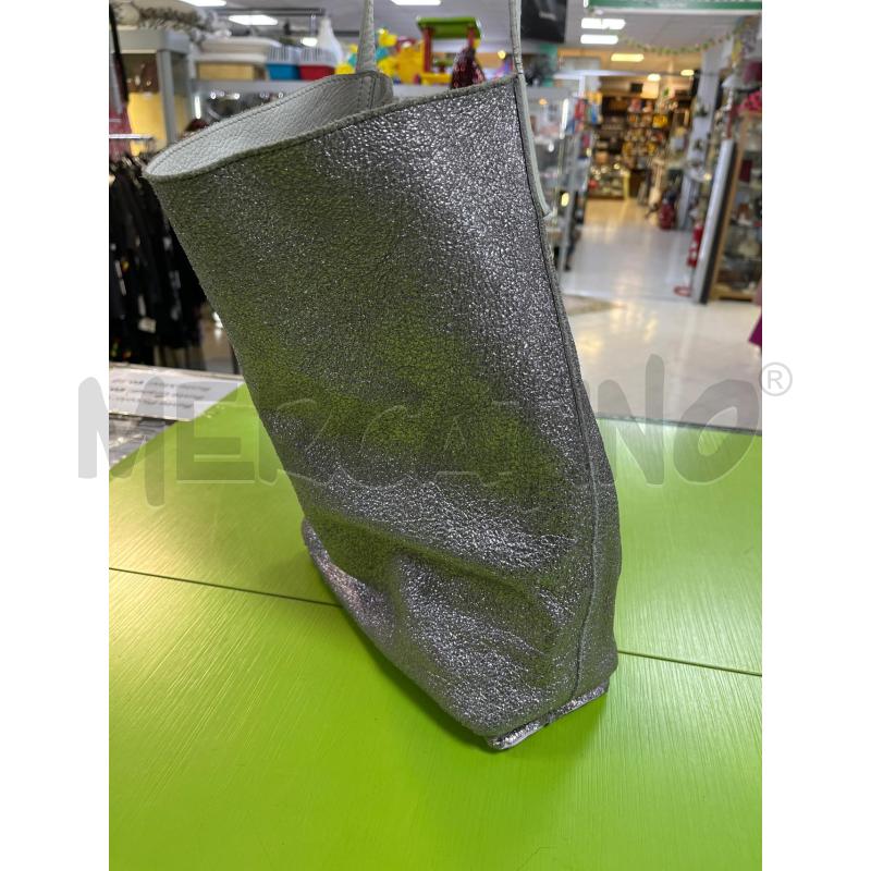 BORSA DONNA COCCINELLE BIANCA ED ARGENTO DOUBLE FACE | Mercatino dell'Usato Ciampino 2