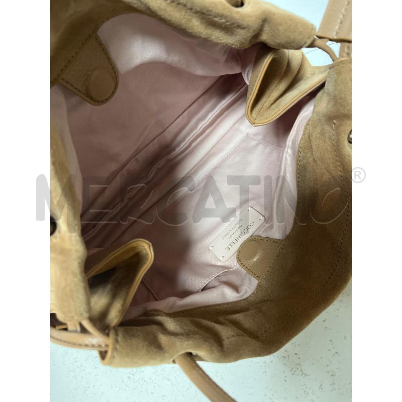 BORSA DONNA COCCINELLE MARRONE CHIARO SCAMO PELLE | Mercatino dell'Usato Ciampino 4
