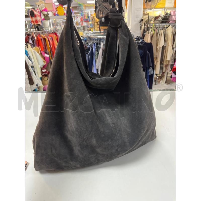 BORSA DONNA CRISTINA EFFE PELLE SCAMO GRIGIO SCURO | Mercatino dell'Usato Ciampino 3