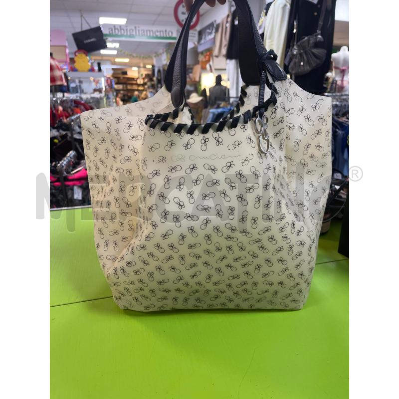 BORSA DONNA CRUCIANI RIFINITURE IN PELLE NERA | Mercatino dell'Usato Ciampino 1