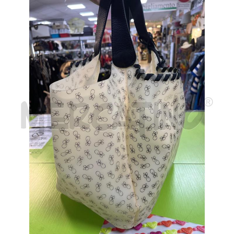 BORSA DONNA CRUCIANI RIFINITURE IN PELLE NERA | Mercatino dell'Usato Ciampino 3
