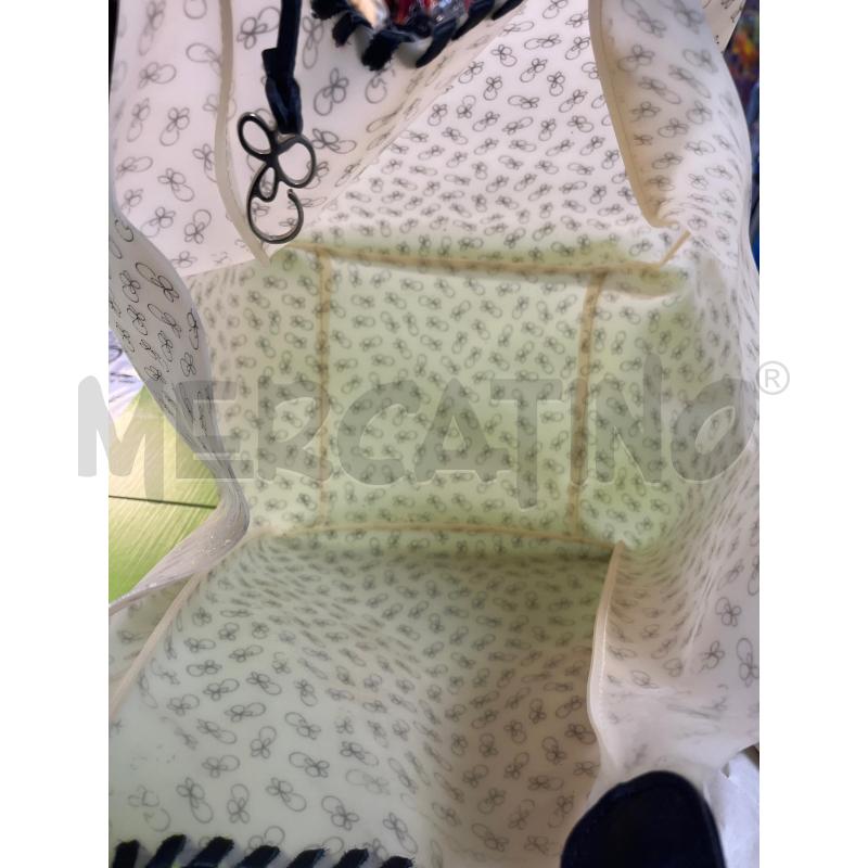 BORSA DONNA CRUCIANI RIFINITURE IN PELLE NERA | Mercatino dell'Usato Ciampino 4