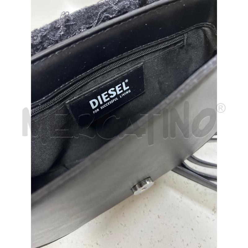 BORSA DONNA DIESEL ICONICA DENIM SCURO 1DR  | Mercatino dell'Usato Ciampino 4