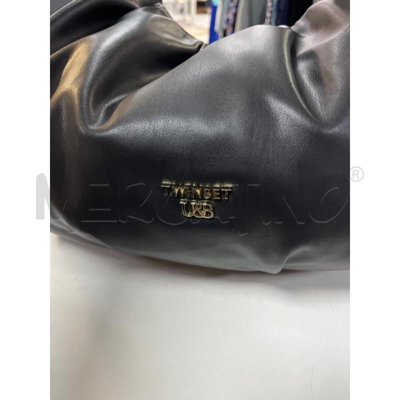 BORSA DONNA ECOP MEZZALUNA NERA TWINSET | Mercatino dell'Usato Ciampino 2