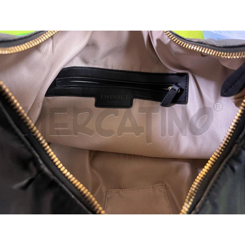 BORSA DONNA ECOP MEZZALUNA NERA TWINSET | Mercatino dell'Usato Ciampino 5