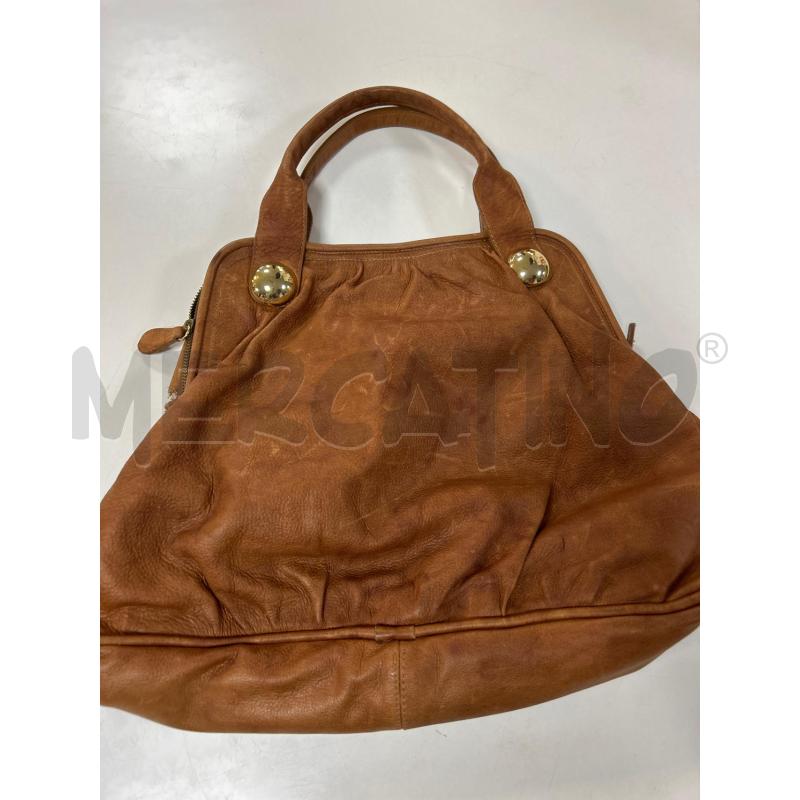 BORSA DONNA ENRICO DELLA ROVERE MARRONE PELLE | Mercatino dell'Usato Ciampino 2