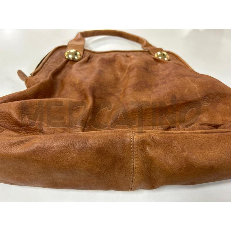 BORSA DONNA ENRICO DELLA ROVERE MARRONE PELLE | Mercatino dell'Usato Ciampino 4