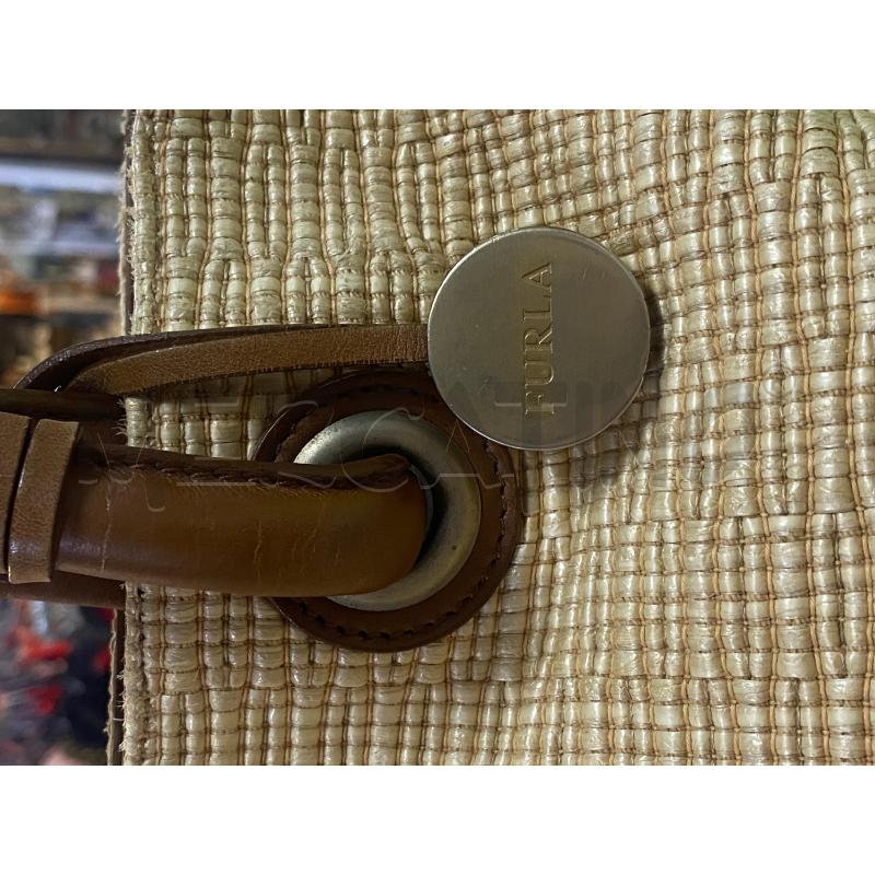BORSA DONNA FURLA BEIGE E MARRONE | Mercatino dell'Usato Ciampino 4
