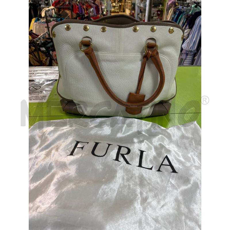 BORSA DONNA FURLA BIANCA PELLE  | Mercatino dell'Usato Ciampino 1