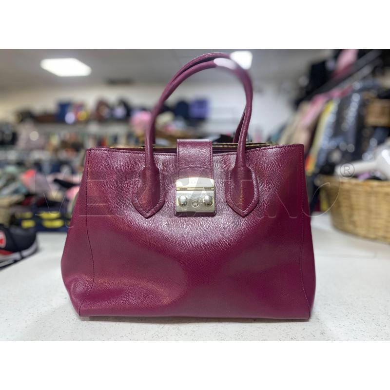 BORSA DONNA FURLA VIOLA DIFETTO MANICO | Mercatino dell'Usato Ciampino 1