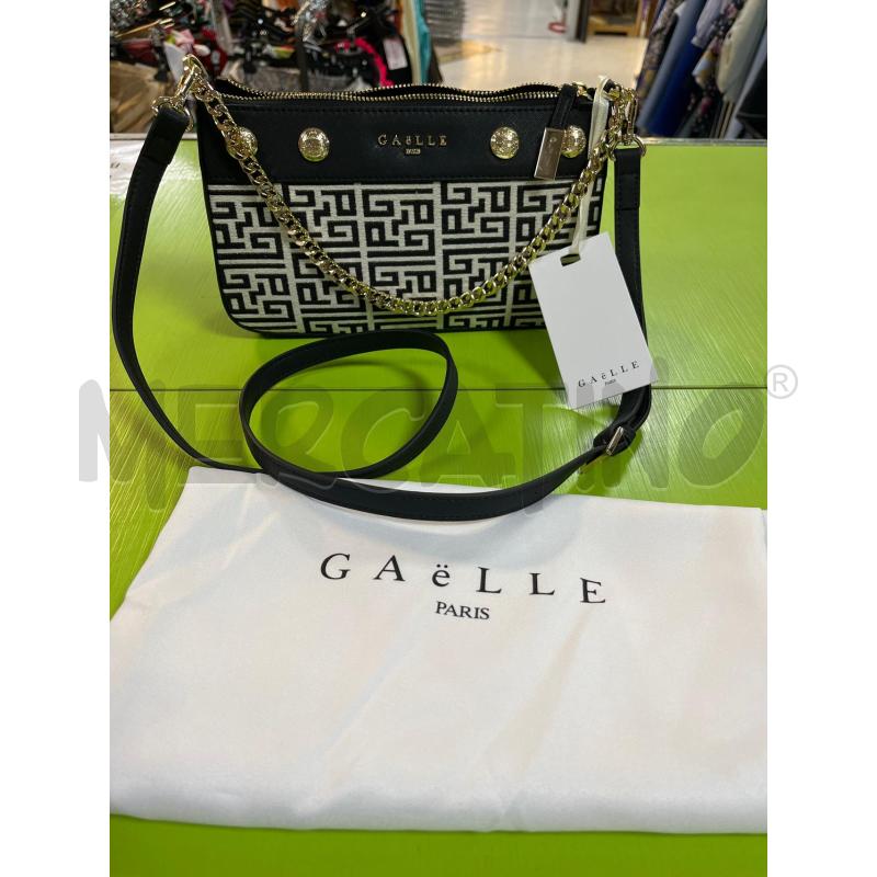 BORSA DONNA GAELLE NERA BIANCA NUOVA | Mercatino dell'Usato Ciampino 1