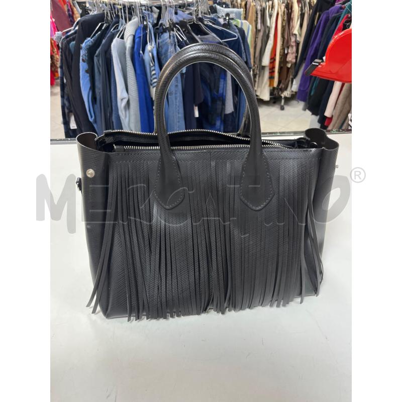 BORSA DONNA GUM NERA FRANGE | Mercatino dell'Usato Ciampino 1