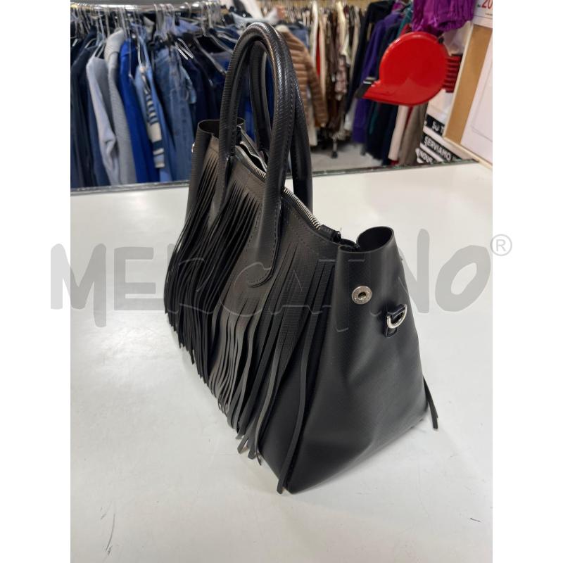 BORSA DONNA GUM NERA FRANGE | Mercatino dell'Usato Ciampino 2