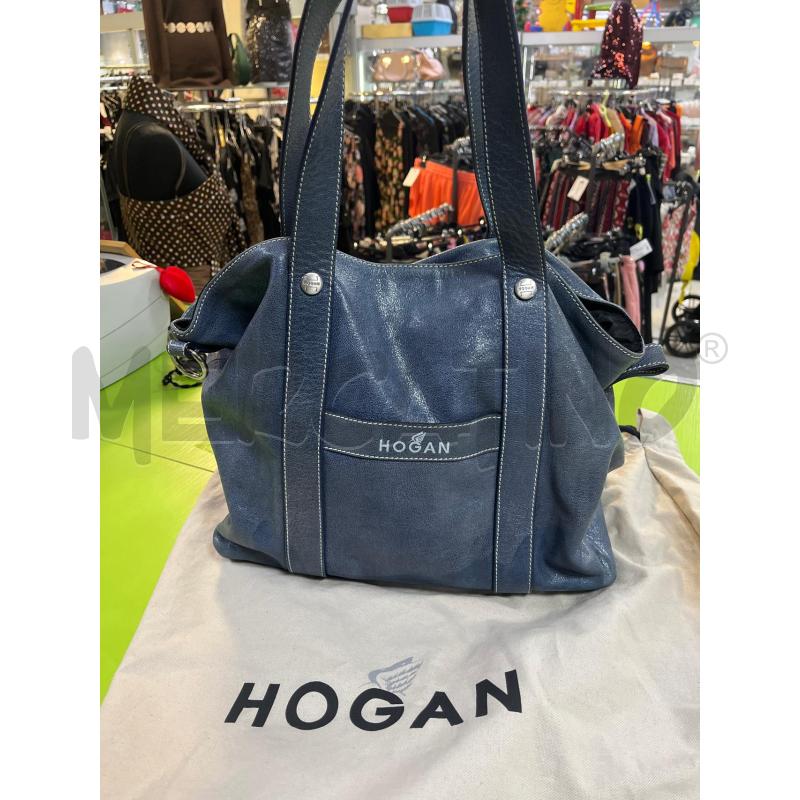 BORSA DONNA HOGAN BLU DIFETTO COLORE | Mercatino dell'Usato Ciampino 1