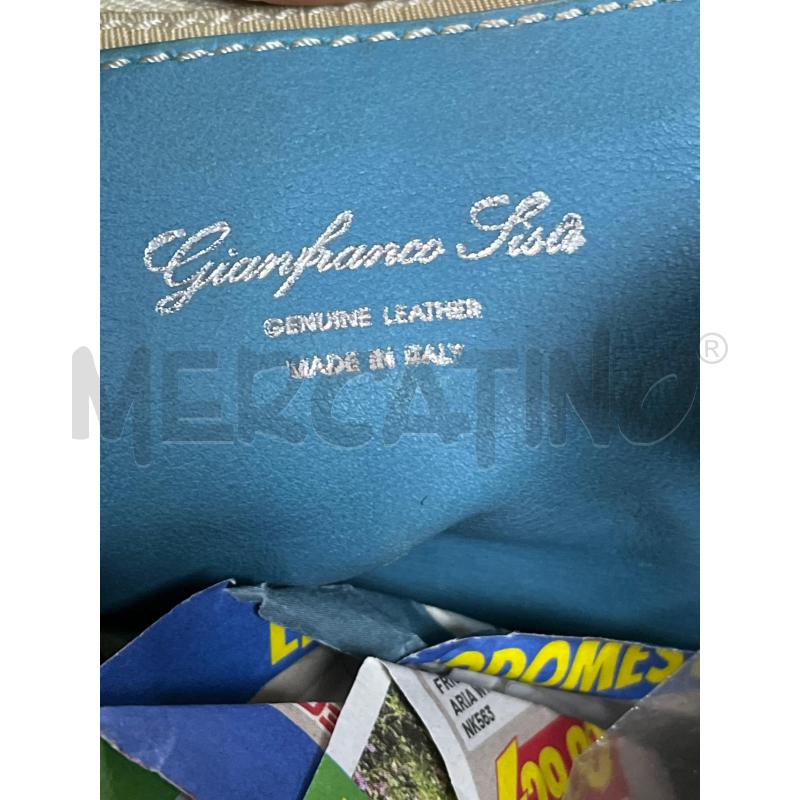 BORSA DONNA IN PELLE GIANFRANCO SISTI CELESTE | Mercatino dell'Usato Ciampino 4