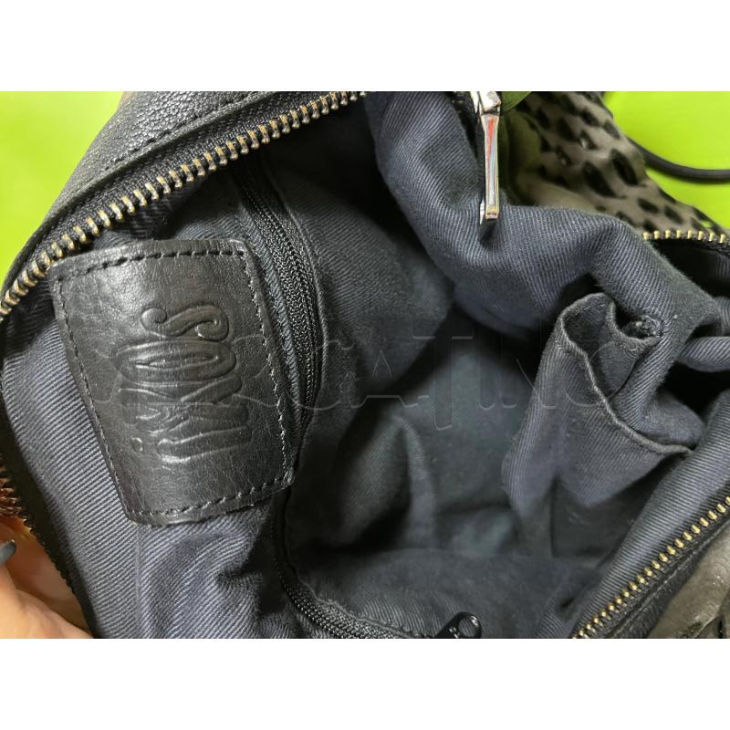 BORSA DONNA IXOS PELLE SCAMO NERA E GRIGIA | Mercatino dell'Usato Ciampino 5